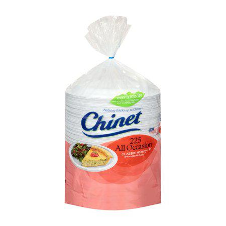 Chinet Classic White Paper Lunch Plates, 8 3/4" - Bellso