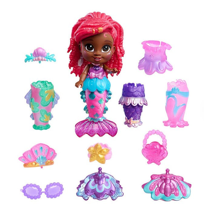 Disney Junior Ariel Pop Tails Fashion Doll 17 Piece Playset - Bellso