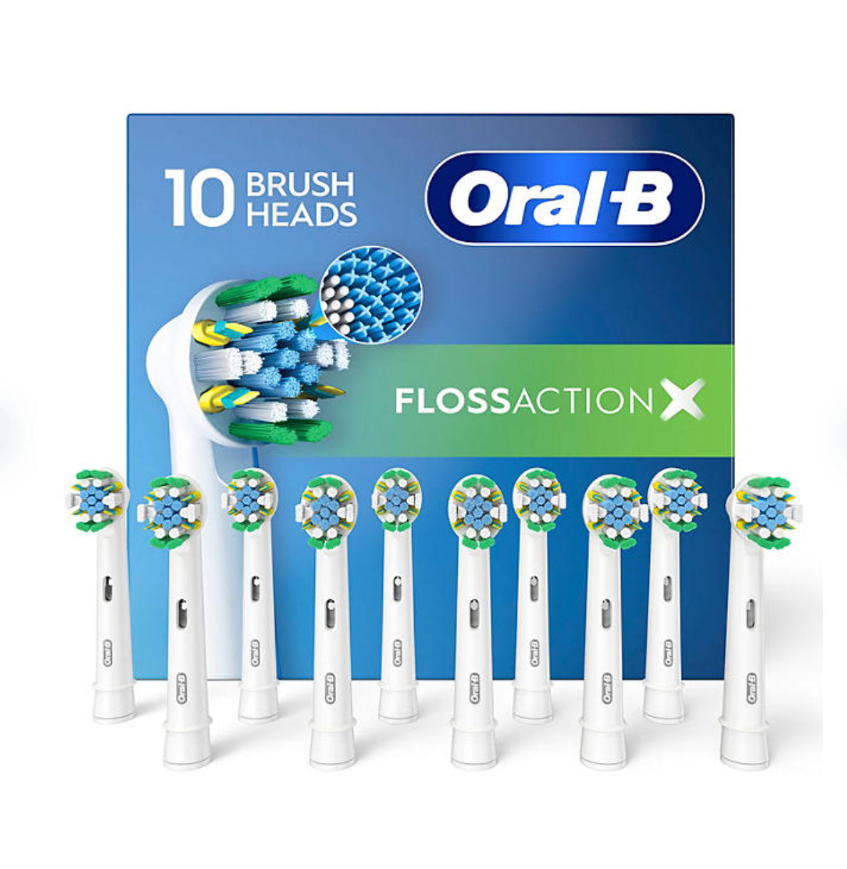 Oral-B Floss Action 10 ct Replacement Electric Toothbrush Heads - Bellso