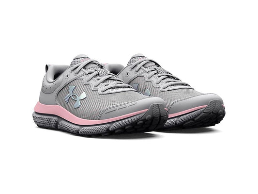 Under Armour Grade School Assert 10 Kids' Running Shoes, Girl's, Size: 4, Pink Sugar Iridescent - Bellso