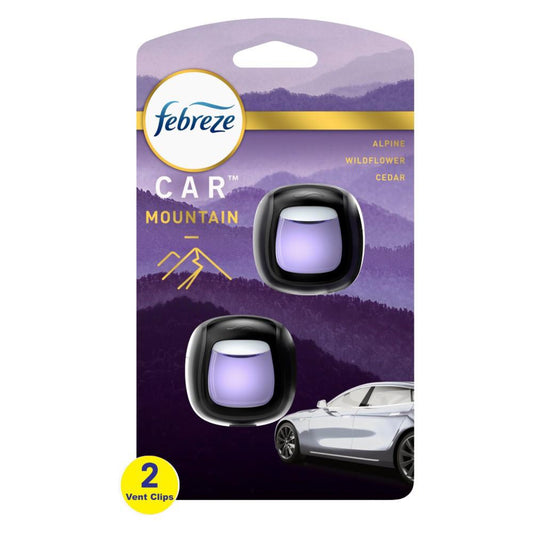 Febreze Car Vent Clip Air Freshener - Mountain - Bellso