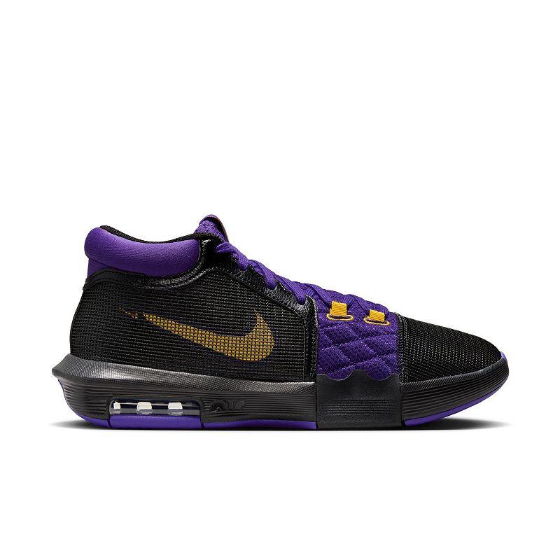 NIKE Lebron Witness VIII Men's Basketball Shoes, Size: 10, Gold field Purple - Bellso