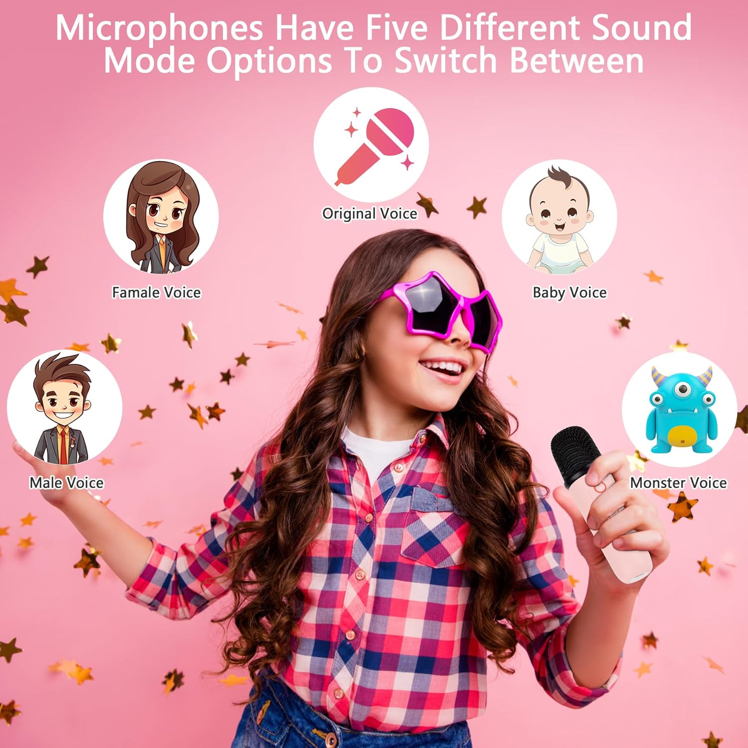 Birthday Gifts  Karaoke Machine Portable Bluetooth Speaker with Wireless Microphone - Bellso
