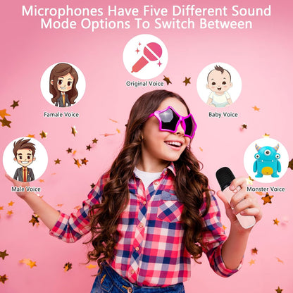 Birthday Gifts  Karaoke Machine Portable Bluetooth Speaker with Wireless Microphone - Bellso