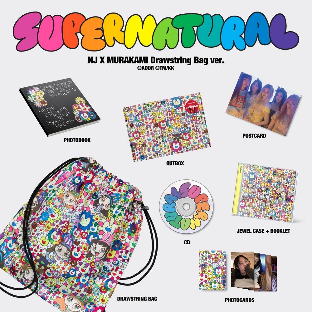 New Jeans - 'Supernatural' NJ X MURAKAMI Drawstring Bag - Bellso