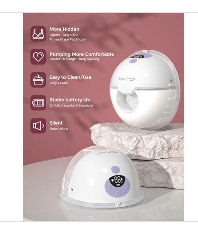 Momcozy M5 Hands-Free Wearable Breast Pump Double-Sealed Flange for Baby-169.99 - Bellso