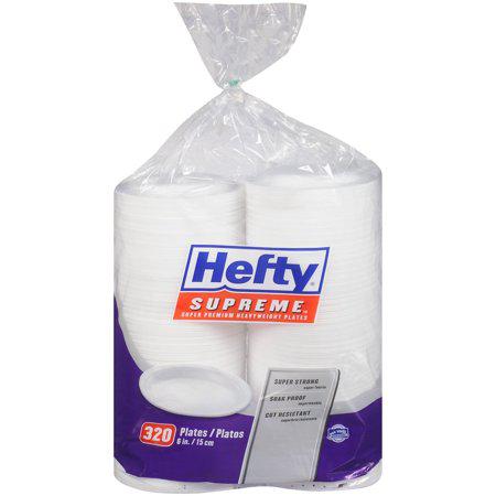 Hefty Supreme Foam Plates 320 ct - Bellso