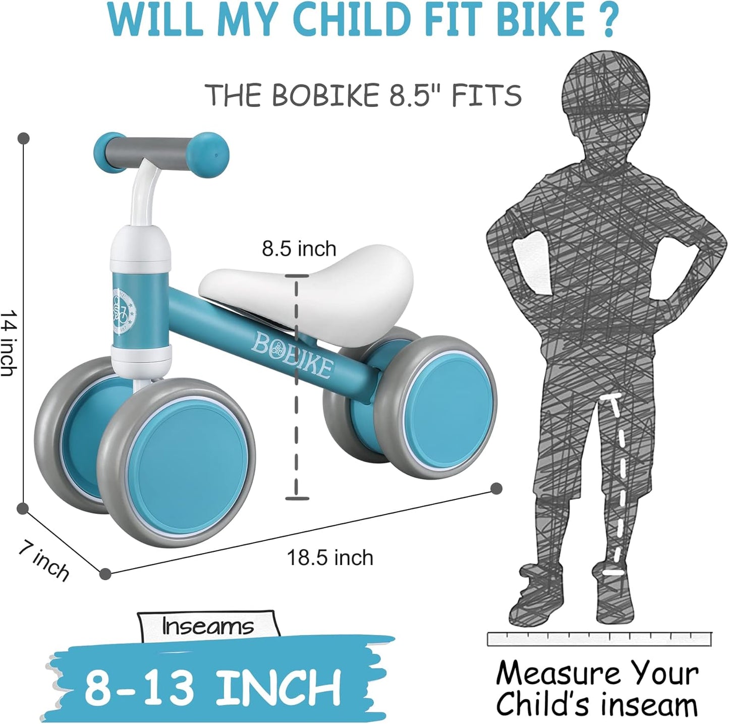 Baby Balance Bike Toys for 12-36 Months Kids Toy Boy and Girls - Bellso