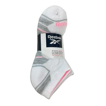 Reebok Ladies Cushion Low Cut Performance Training Socks (White - Bellso