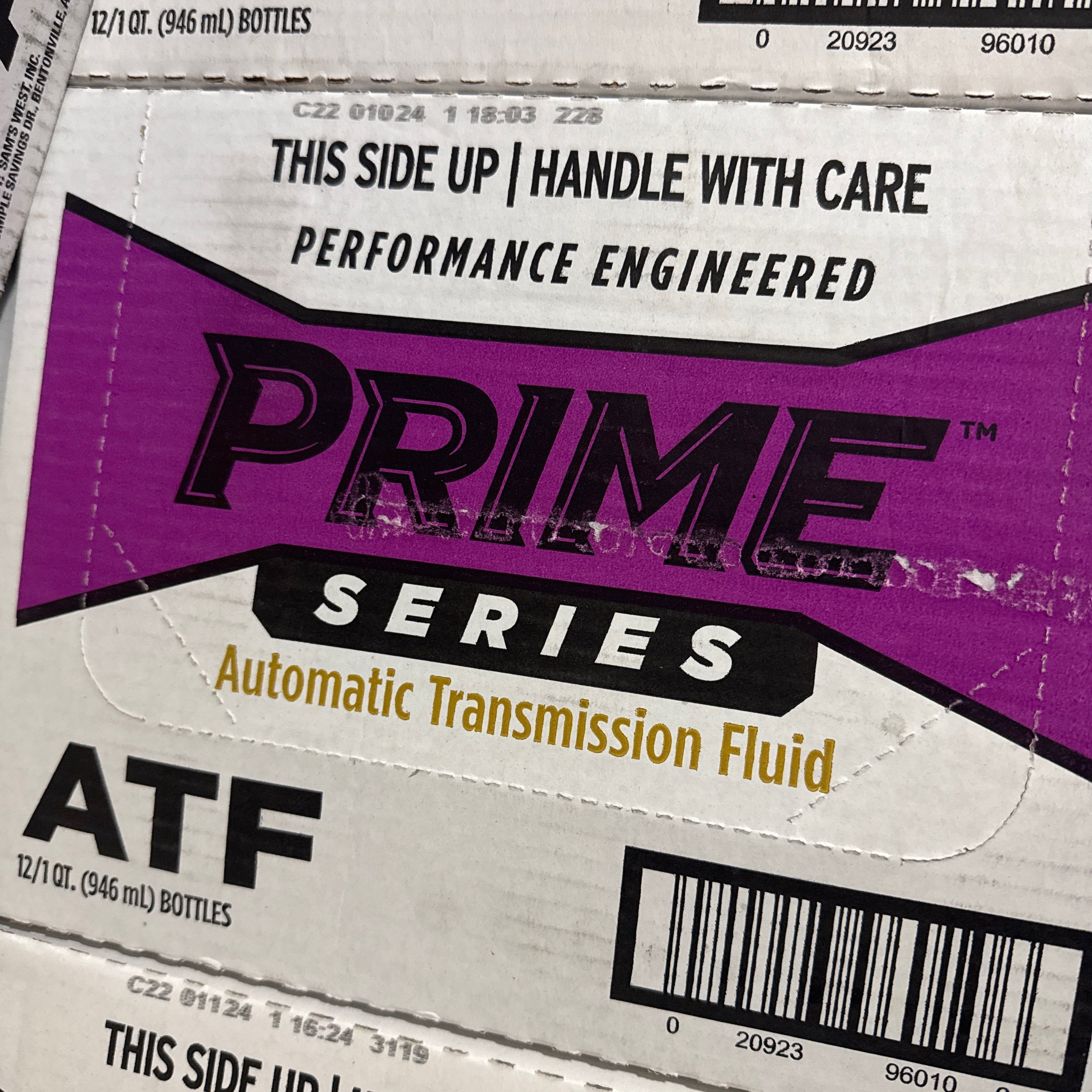 Prime Series ATF Automatic Transmission Fluid 12 CT Bottles - Bellso