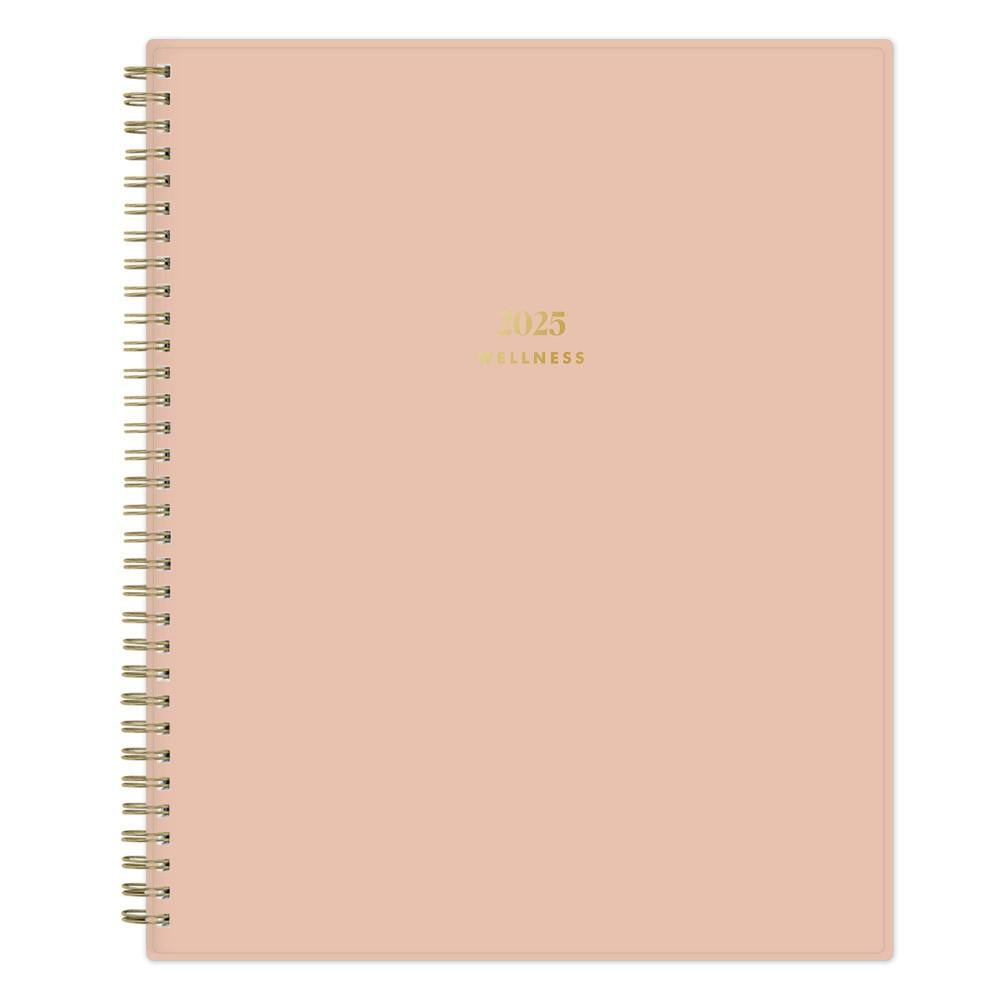 The Everygirl Wellness Planner January - December 2025 8.5"X11" Weekly/Monthly Wirebound Solid Desert Rose - Bellso