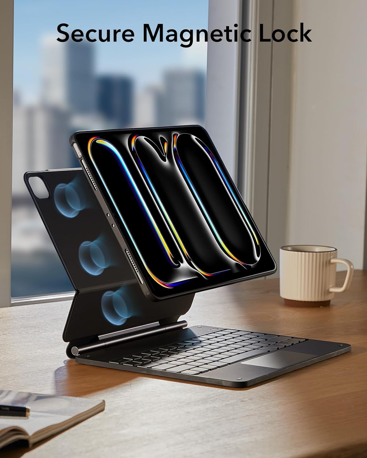 ESR iPad Pro 13 Inch Case with Keyboard (M4, 2024), iPad Pro 13 Keyboard Case - Bellso