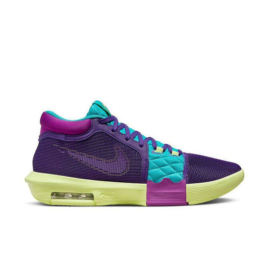 NIKE Lebron Witness VIII Men's Basketball Shoes, Size: 10, Purple White Cactus - Bellso