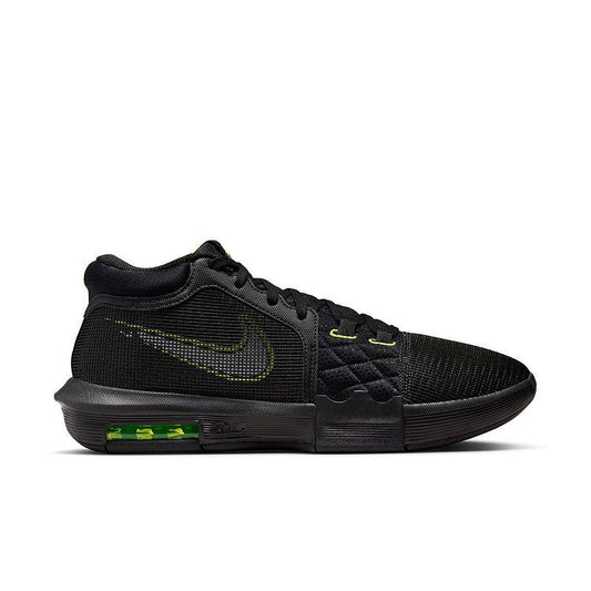 NIKE Lebron Witness VIII Men's Basketball Shoes, Size: 10.5, Black Silver Black - Bellso