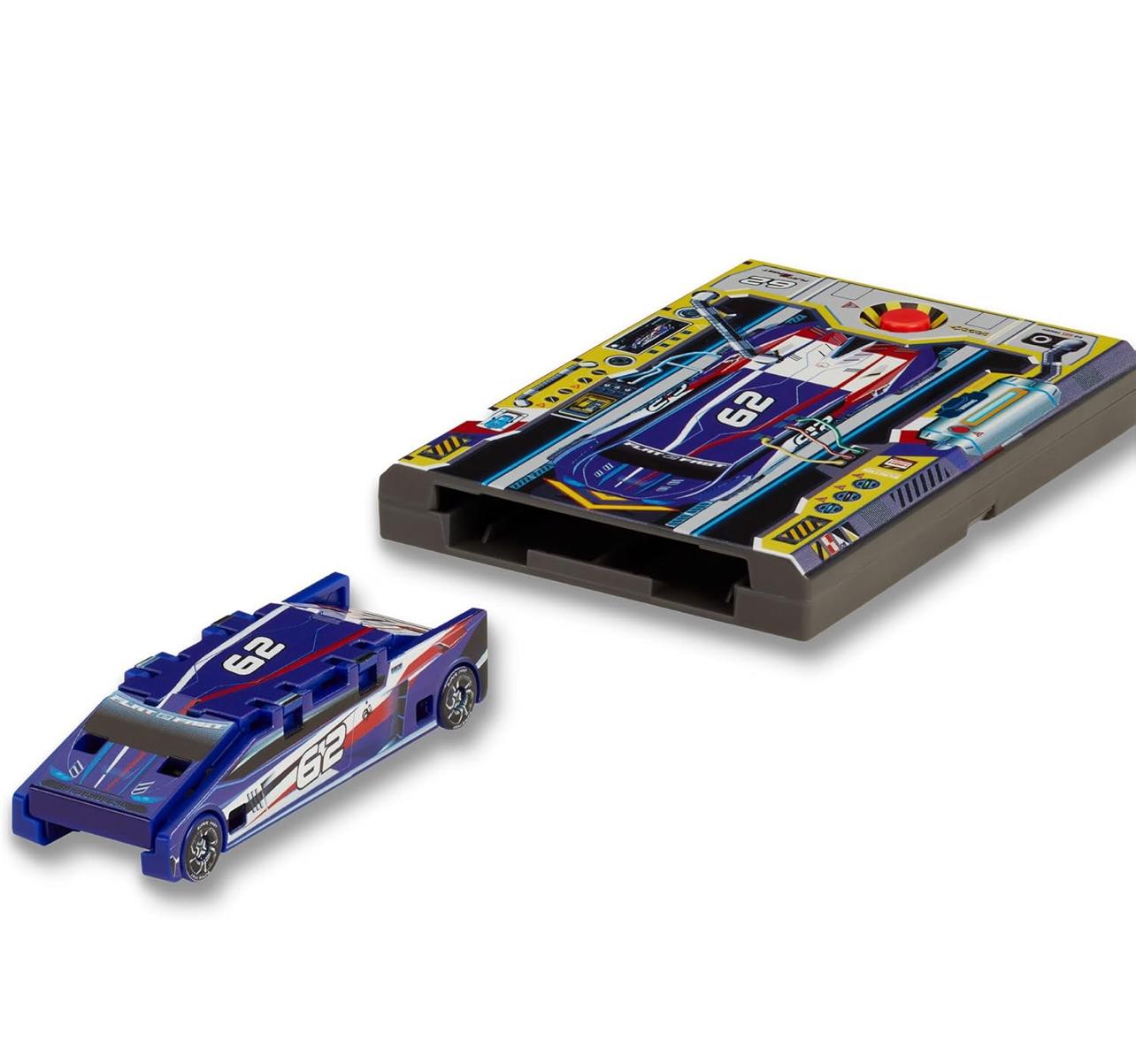 Blue 62 Card Racer | Load, Launch, Race - Pocket-Sized Racecar Toy Ages 5 and up (Sold Each) - Bellso