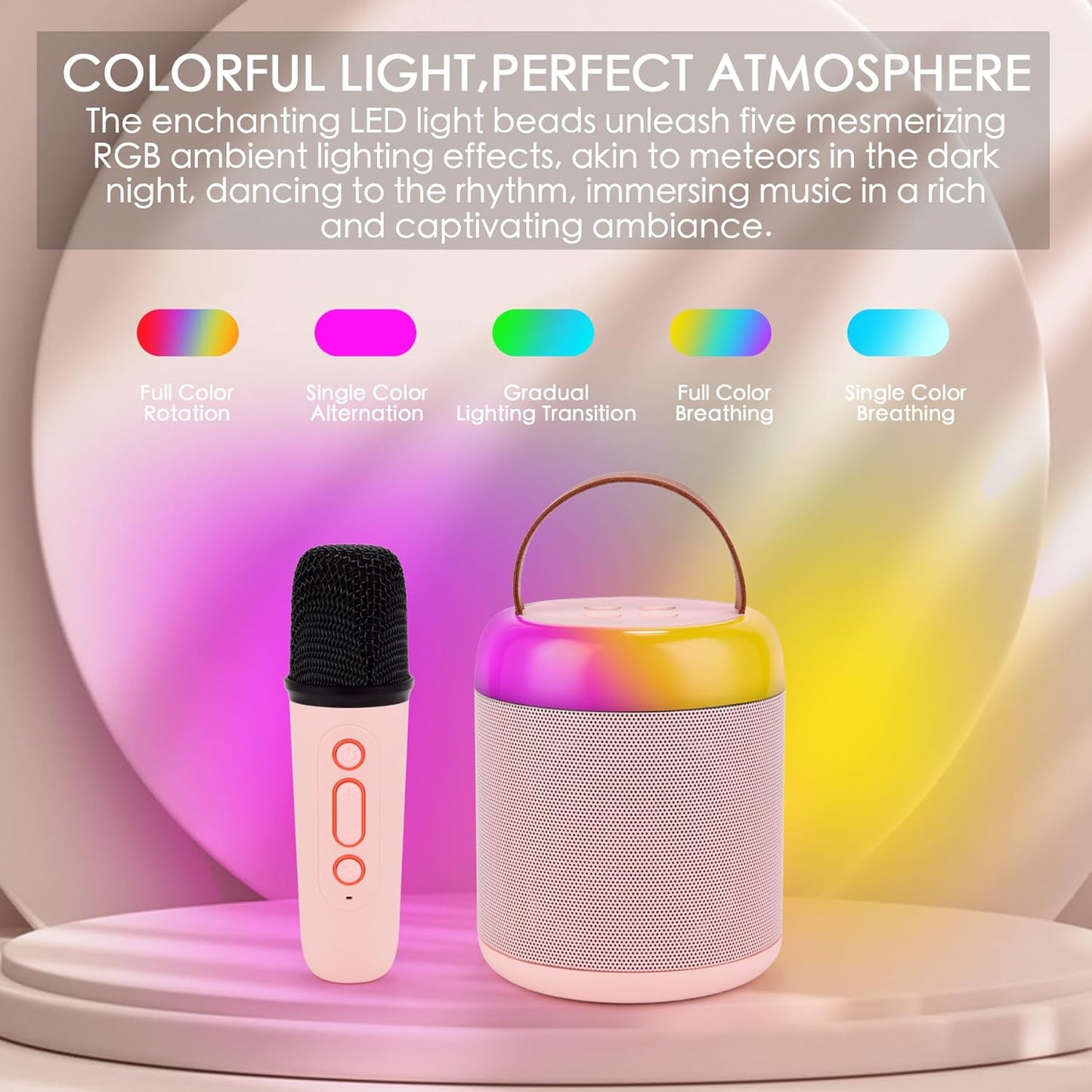 Birthday Gifts  Karaoke Machine Portable Bluetooth Speaker with Wireless Microphone - Bellso