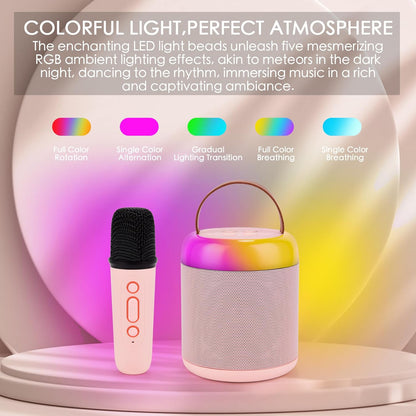 Birthday Gifts  Karaoke Machine Portable Bluetooth Speaker with Wireless Microphone - Bellso