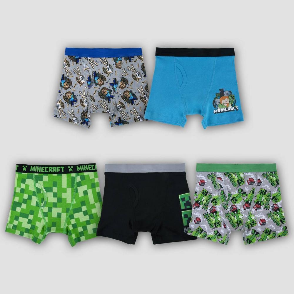 Boys' Minecraft 5pk Underwear - 6 - Bellso