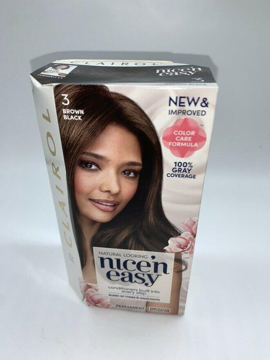 Clairol Nice N Easy Permanent Hair Dye Color Cream Brown Blac - Bellso
