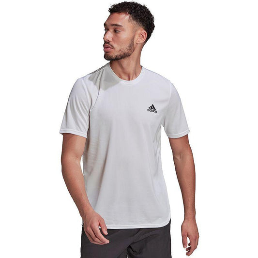 Men's adidas Aeroready Designed for Movement Tee, Size: Large, White - Bellso